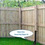 Thickened Fence Mender for Wooden Fence Post Support Heavy Duty Carbon Steel