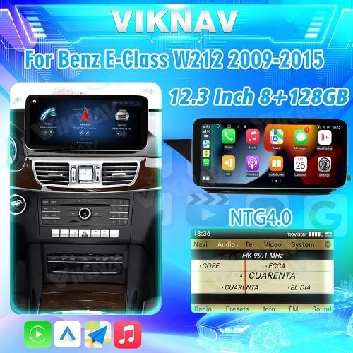 Viknav 12.3Inch Android Car radio With Screen For Mercedes Benz E Class W212
