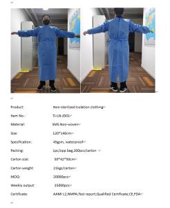 Wholesale Disposable Surgical gowns--SMS-Non Woven --LEVEL 2 from china suppliers
