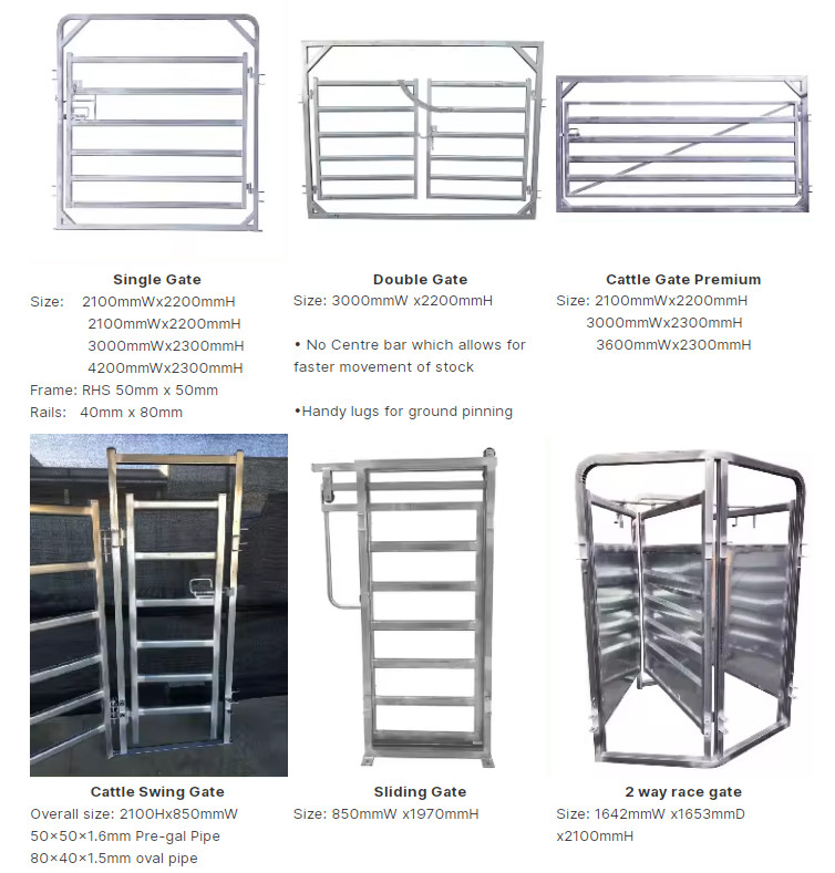1.1M X 2.1M Sheep Yard Panel Galvanized Welded Metal Cattle Panel Fence