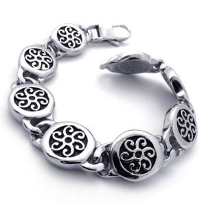 Wholesale High Quality Tagor Stainless Steel Jewelry Fashion Men's Casting Bracelet PXB084 from china suppliers