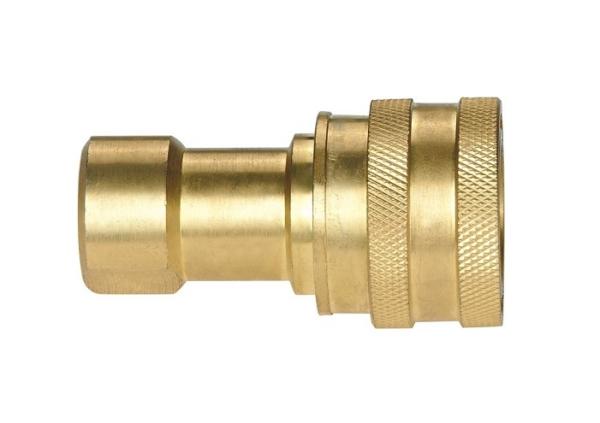 Brass Quick Release Hydraulic Couplings KZD-SF Series For ISO 7241-1 B