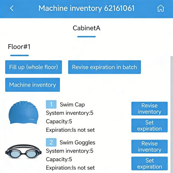 Swimming Supplies Vending Machine for Sales & Rental With Receipt Printer