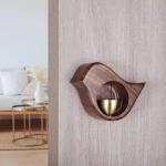 Wooden dopamine wind chime Japanese wooden magnet doorbell Wooden doorbell