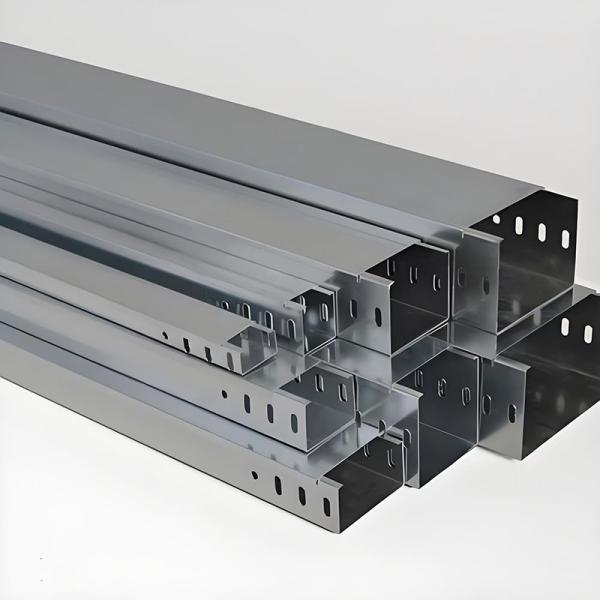 Slot Type Cable Tray Slotted Straight Non Flammable Fire Resistance Wall Mount