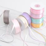 Birthday cake decoration 0.3cm bow ribbon handmade DIY bouquet floral bag flower