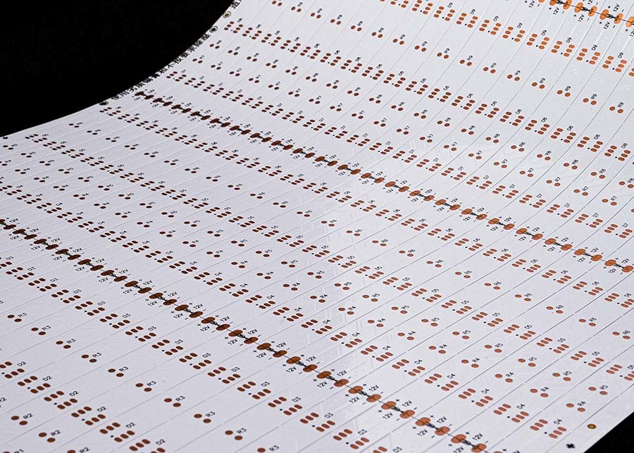 LED 5050 single color UL E477885 5050 15Light beats per pieces,size:10*503mm,12V double-sided Board white film FPCB SMT