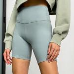 Women'S High Waist Yoga Short 210gsm Running Exercise Spandex Shorts