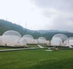 Dome House Igloo Transparent Inflatable Tent with 4 Parts Bathroom, living room,