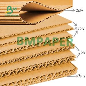 Wholesale B C E Flute Corrugated Cardboard Sheets , Kraft Paper Board 2mm 3mm 3.5mm Thick from china suppliers