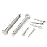 Metric 2-1 4" Round Head Marine Clevis Pins 316 Stainless Steel