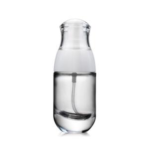 Wholesale Clear Empty Glass Pump Bottle 30ml Liquid Foundation with Pump from china suppliers