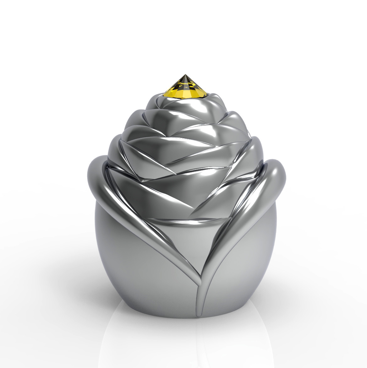 ISO9001 Floral Zinc Alloy Glass Perfume Bottle Cover
