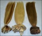 OEM Straight Human Real Hair Clip In Hair Extensions for Female 613 color in