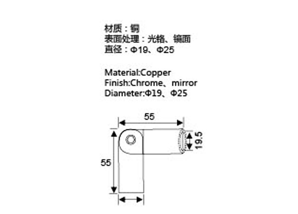 Brass Shower Room Glass Door Fitting Stainless Steel 304 Material Low Noise