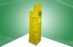 Heavy Duty Floor Standing POS Cardboard Displays With Flyer / Brochure Pockets