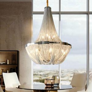 Wholesale Large Luxury Modern Metal Tassel Chandelier For Wedding Decor from china suppliers