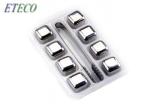 Easy Management Metal Whiskey Cubes , Stainless Steel Cooling Cubes Non Corrode