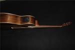 AAAA all Solid imported apple wood OM body style acoustic electric guitar