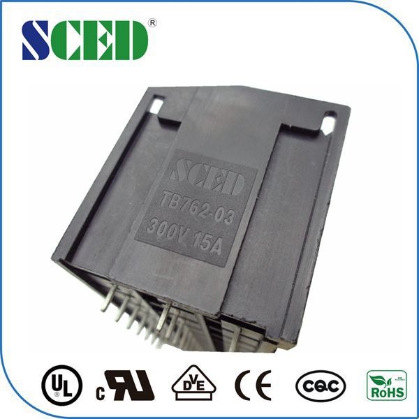 Triple Level Barrier Terminal Block Connector 10 Pin Electric Connector 7.62mm