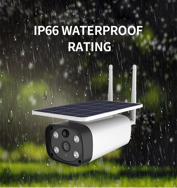 1080P 2MP 4G LTE Low Power Consumption HD Full Color Solar Security Camera