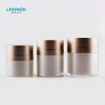 High End Plastic Material 15ml 30ml 50ml Cosmetic Vacuum Jar Cream Pump Airless