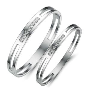 Wholesale Tagor Jewellery Super Quality 316L Stainless Steel couple Bracelet Bangle TYGB027 from china suppliers