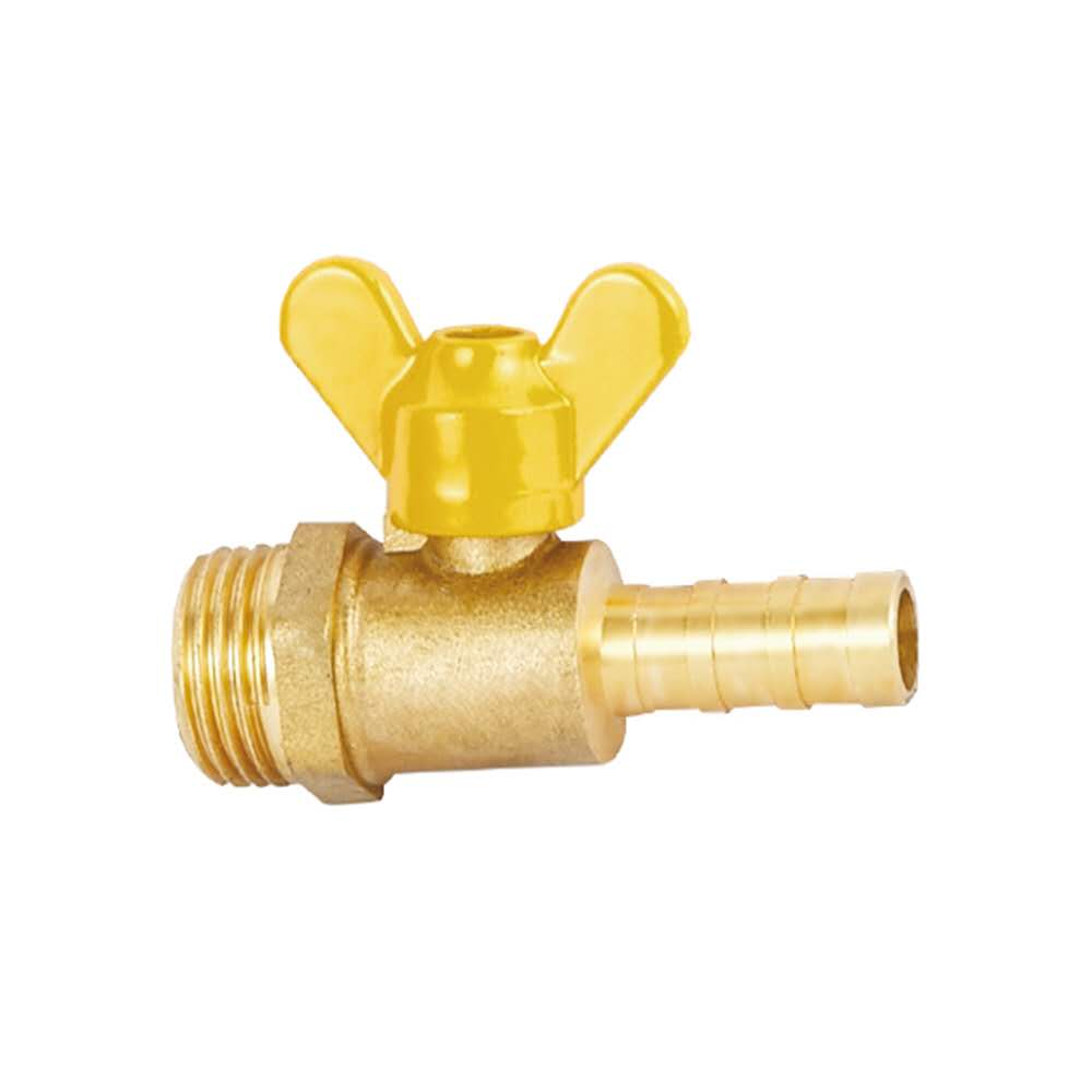Medium Temperature 16mm Brass Gas Valve Tap Quick Fitting Durable