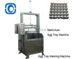 Vacuum Suction Semi Automatic Egg Tray Machine , CE Certified Egg Packaging