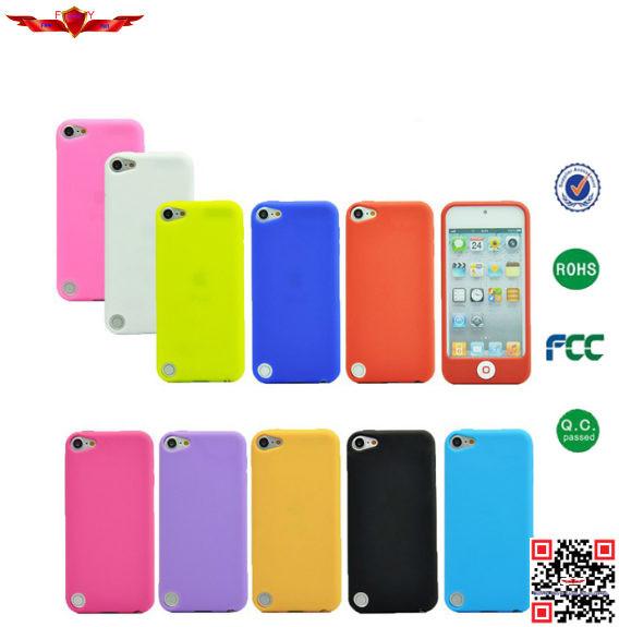 New Arrival 100% Qualify Colorful Silicone Cover Cases For Ipod Touch 5G 5TH