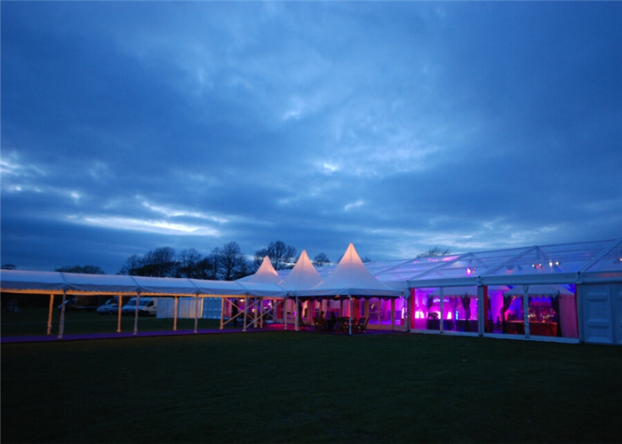 Large Garden Outdoor Clear Event Canopies Tent With Central Air - Conditioning
