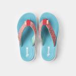 Fabric Double Strap Flip Flops , 35EU Non Skid Flip Flops