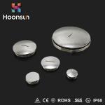 Nickel Plated Brass Accessories IP54 Round Screw Plug Caps