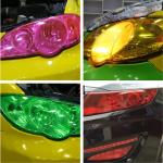 More Colors PVC Car Headlight Tint Film Glossy 4.5mil Colorful Protect Car Light