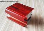Thermal Break Wood Grain Aluminium Casement Window Profile For Apartment Project