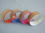 Customized logo Eco-friendly Cork Exercise Wheel/ Cork Yoga Wheel/ Cork Balance