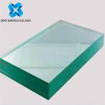 Tempered Bullet Proof Glass Laminated Solid Structure Flat Shape