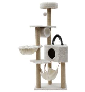 Wholesale 7cm / 8cm Wood Cat Tree Tower Fleece Cloth For Large Cats from china suppliers