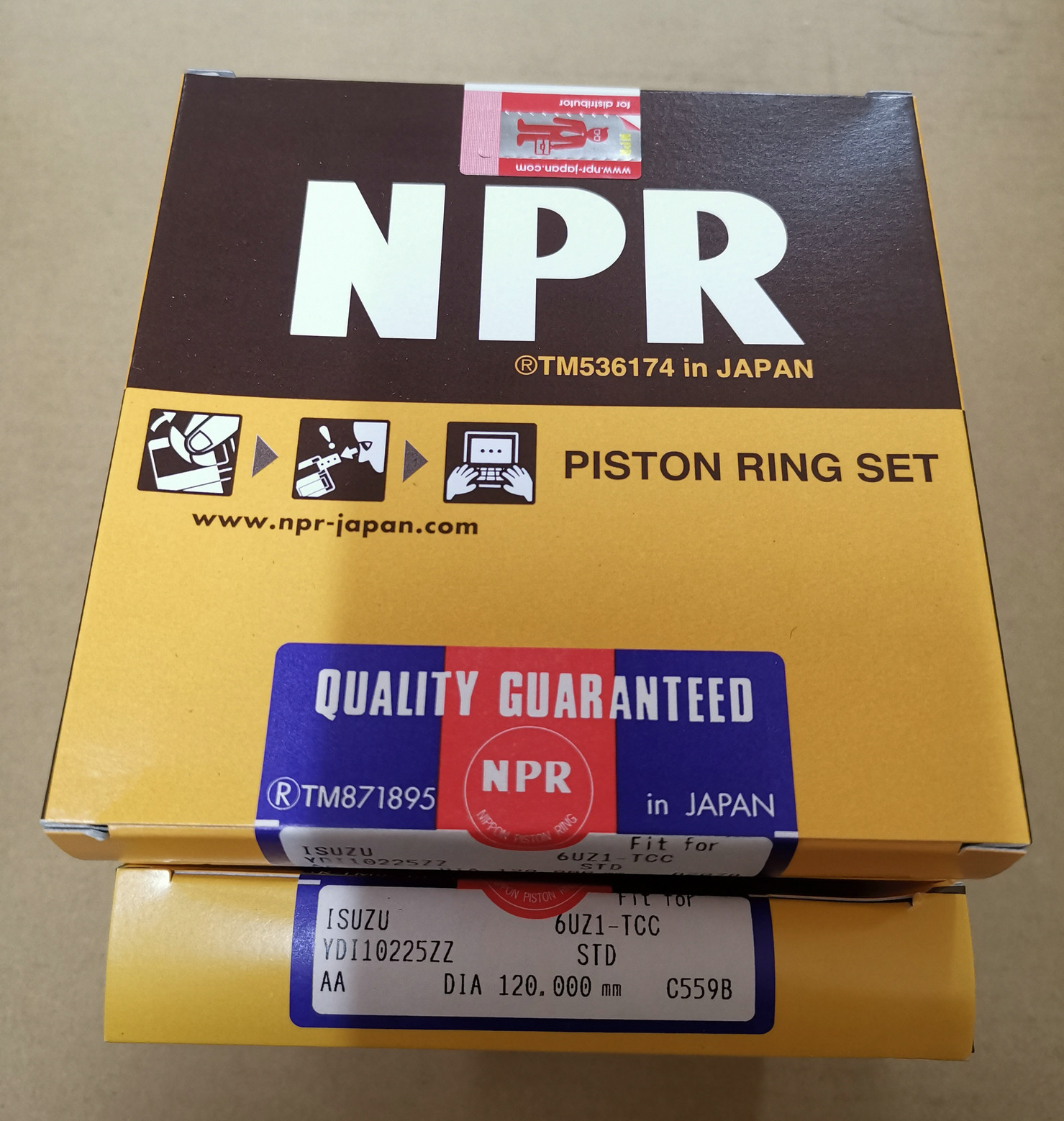 6UZ1-TCC Piston Ring 8-98056-464-1 For ISUZU Engine Parts