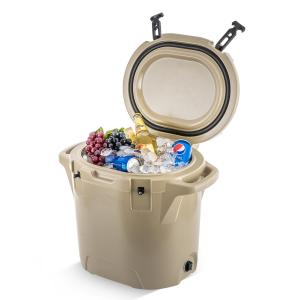 Wholesale Round 25QT Ice Box Cooler 43cm Car Ice Bucket Foam Insulated from china suppliers