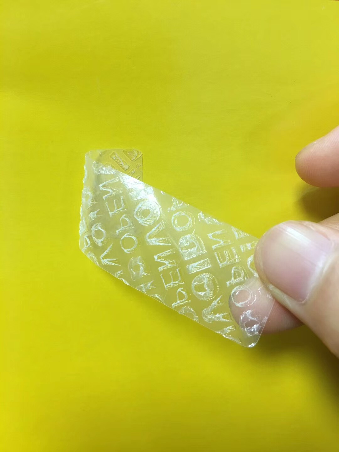 Non Residue Security Stickers VOID Label in Transparent Color