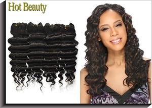 Wholesale Tangle Free Virgin Human Hair Extensions , Ocean Wave Remy Hair from china suppliers