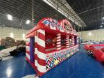 Sports 3 Game Carnival Game Booth 4 In 1 Combos Inflatable Grand Carnival Game