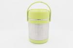 1.5L Outdoor used take away food container with plastic handle stainless steel