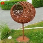 Rustic Red Metal Art Garden Corten Steel Sculpture For Landscaping