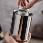 Food Grade Airtight Coffee Container , Empty Metal Coffee Cans Customized