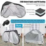 Bike Covers, Outdoor Waterproof Bicycle Covers With Lock Hole For Mountain Road