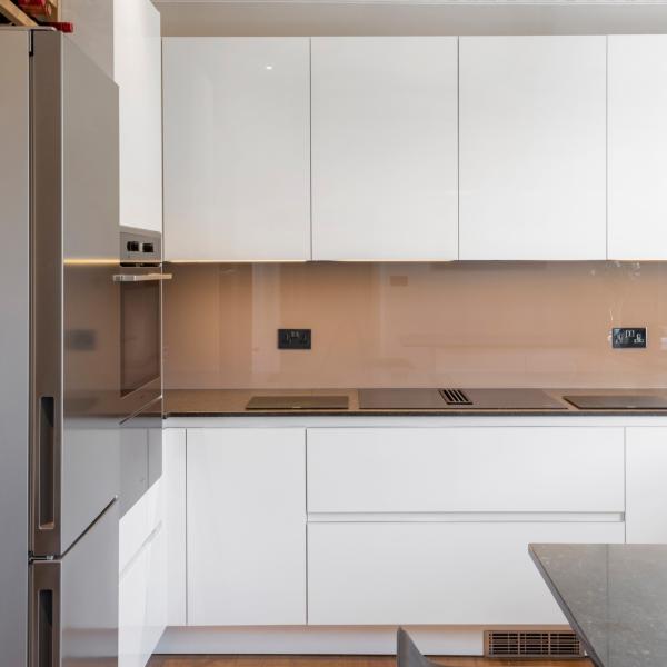 House Contemporary Acrylic Kitchen Cabinets Modern White High End