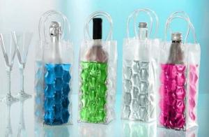 Wholesale Reusable Plastic Wine Bottle Cooler Bags For Wine / Beer Packing from china suppliers