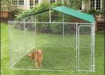Chain Link Fence Large Dog Enclosures Outdoor Galvanized Surface Treatment